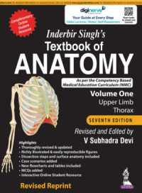 Image of Inderbir Singh`s Textbook of Anatomy : upper limb thorax  - Volume One